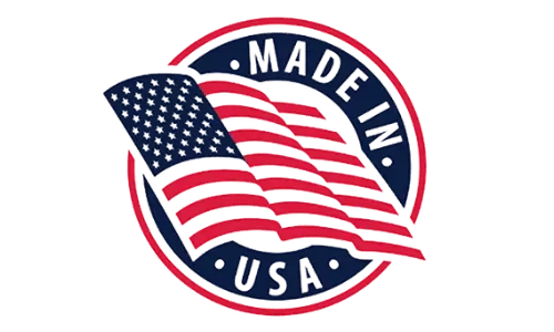Made In USA Flag Badge